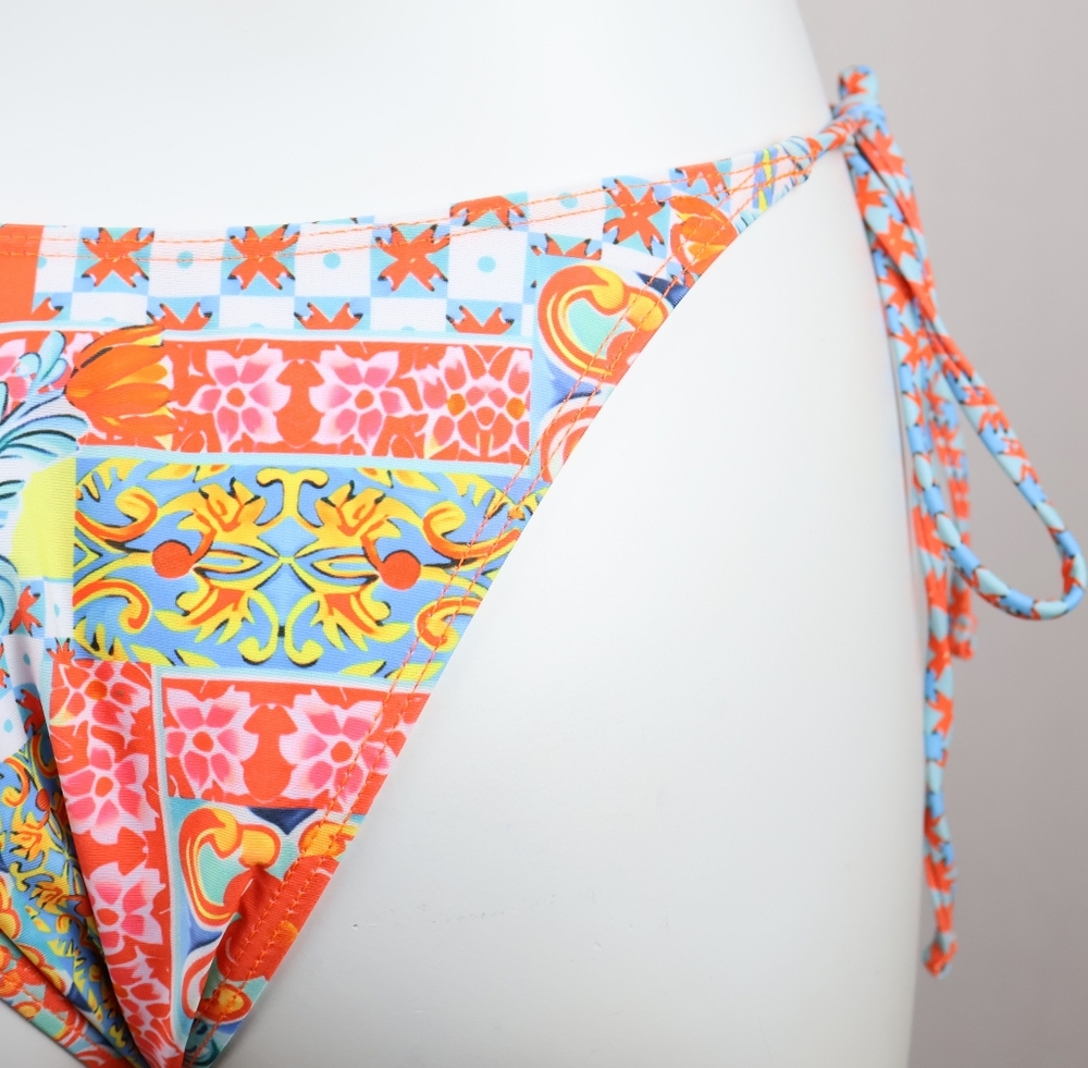 Colorful Patchwork Bikini Set - Picture 7 of 9